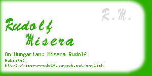 rudolf misera business card